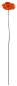 Preview: Zauberhafter Gartenstecker Glasblume orange ca. 100 cm - Gartendekoration